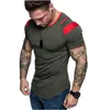 Men's Suits H358 Men Casual O-Neck Hip Hop T-Shirt Male Loose Slim Fashion Tees Tops US Size M- 3XL