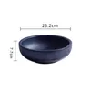 Bowls Retro Japanese Ceramic Shallow Bowl Large Noodle Dish Soup Creative Household Thick And Durable