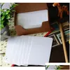 Gratulationskort 100st mini Kraft Paper Card Words Memo Mes for Business Office School Stationery1 Drop Delivery Home Garden Festive DHB2N