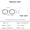 Солнцезащитные очки оправы 2023 чистый титан оптическая оправа круглые очки женские пользовательские близорукость рецепт очки мужские ретро модные очки 906
