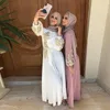 Etnische kleding 2023 Midden -Oosten Arabische vrouwen mode kanten moslimrok meisje ontwerper Abaya avondjurk van Dubai Islamic