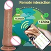 Anal Spielzeug App Fernbedienung Teleskop Rotation Vibrierende Realistische Dildos für Frau Heizung Weibliche Masturbation Erwachsene Sex 230113