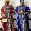 Etnische kleding Tweedelige set Afrikaanse jurken voor vrouwen Midden -Oosten Moslimprint Snake Losse gewaad Chiffon Party Long Maxi Dress Summer