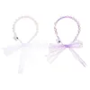 زخرفة الحفلات 2pcs Hairband Luminous Creative Pearl غطاء الرأس الأنيقة ديكور الشعر قطرة التسليم المنزل حديقة لوازم الاحتفالات الحدث dhlzt