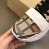 Skor lyx varumärke cellgitter checker äkta läder vintage klassiska rutiga sneakers bär rand män kvinnor bo färg remsa