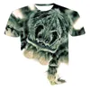 Heren T-shirts Heren T-shirts 2023 Zomer Kinder 3d Bedrukte T-shirt Jongens En Meisjes Casual Mode Leuke Top Korte mouw