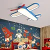 Ceiling Lights Modern Led Flush Mount Light Dining Room Nursery Kitchen Plane Lamp Shades Baby