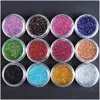 Nail Art Kits Acryl Manicure Kit 12 Kleur Glitter Poeder Decoratie Pen Borstel Valse vingerpomp Gereedschap Dh4SP Dh4SP