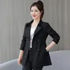 Trenchs pour femmes printemps automne manteau taille moyenne vêtements d'extérieur tempérament coupe-vent haut de gamme drapé femme pardessus hauts femmes '