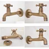 Bathroom Sink Faucets Antique Brass Single Cross Handle Wall Mount Mop Pool Faucet /Garden Water Tap / Laundry Taps Mav315 Drop Deli Dhrvo