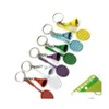 Party Favor Ups Creative Color Badminton Key Chain Pendant Simation Alloy Racket Activity Gifts Small Drop Delivery Home Garden Fest Dhndu