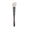 Pinceaux de maquillage Q120 Professional Handmade Trasoft Saibikoho Poils de chèvre Angle Contour Blush Brush Poignée en ébène Make Up Drop Delivery Dh6Uh