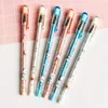 Kawaii Sushi Family Crystal Cap Cartoon Gel Pen Rollerball 0.35mm Black Ink Student Stationery