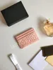 CC 럭셔리 디자이너 카드 클립 여성 지갑 신용 지갑 지갑 여성의 클래식 퀼트 카드 가방 패션 양 스킨
