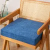 枕35d高密度スポンジソファリネン椅子厚さ3cm 5cm 8cm平方オフィスマット45x45cm