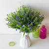 Decorative Flowers 5 Head Artificial Flower 28cm Starry Green Grass Plants Simulation Festive Party Supplies Decorations