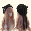 Bérets fille japonaise Kawaii béret chapeau Lolita adolescente coeur doux laine fait à la main mignon dentelle nœud papillon chaud hiver peintre coiffure