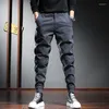 Pantalons pour hommes tactique Cargo automne hommes décontracté Streetwear Hip Hop Baggy pantalon noir
