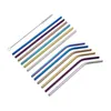 Pailles à Boire 8.5 / 9.5 / 10.5 Acier Inoxydable St Straight Bent Colorf Réutilisable Sts En Métal Pour La Fête De Mariage Bar Utiliser Drop Delivery Home Dhxyb