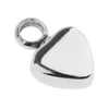 Pendant Necklaces Glossy Heart Cremation DIY Keychain Stainless Steel Urn
