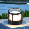 Lampada da giardino a LED quadrata rotonda COB 10W 12W Colonna per prato Luce Paesaggio Cortile Ponte Pilastro Villa Via Recinzione Illuminazione