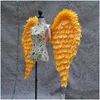 Party Decoration Pink White Black Red Large Angel Wings Feather Diy Series Performance Shooting Cosplay Props Ems Drop Delivery Home Dh2Oi