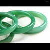 Bangle Send Certificate Real Green Jade 7a Certified Jades Stone Bracelet Bangles Jadeite Hand-carved Emerald Fine Jewelry