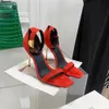 Sandales à talons aiguilles pour femmes, boucle de fête de 10,5 cm, escarpins à talons métalliques, chaussures de soirée en cuir véritable, bande étroite, talons hauts, chaussures d'usine