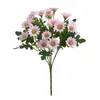 Fleurs décoratives plantes artificielles fleur de soleil colorée petite marguerite soie maison jardin décoration chrysanthème mariage bricolage fête décor