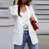 Kvinnors kostymer blazrar 2023 Kvinnor Elegant Loose Blazer Jackets Office Ladies Blazers Workwear Fashion Long Sleeve Coat Outwear kläder 230113