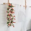 Flores decorativas Arco de estágio T personalizado Arco de flor artificial DIY Decoração de festas de casamento Decoração de adereço ROW 2PCS