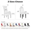Fundas para sillas impermeables M/L para comedor, funda sólida, respaldo alto, suave, elástica, lavable, extraíble