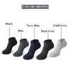 Men's Socks doiaeskv 5ペア/ロット竹繊維ビジネスメンソックソックソックファッション因果男性男の子ショートアンクルマイアスソックスEU 39-44