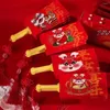 Gift Wrap 1 PCS Simple Year Red Envelope Exquisite Foldable Blessing Pockets Creative Fan Shape Money