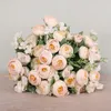 Decorative Flowers Artificial Peony Rose Room Decor Year's Wedding Decoration Christmas Home Flower Silk Fake