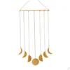 Украшение вечеринки 1 Set Beautif Hanging Moon Decor Wall Monted Antideformed Mulidable Postrable Phase Phase Phase Delive Доставка Dhq5l