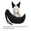 Party Supplies Other Event & Girls Animal Wolf Ears Tail Set Plush Hair Hoop Lovely Headdress Halloween Cosplay Fancy Accessories LX9E