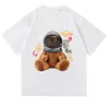 メンズTシャツデザイナーマンTシャツTシャツTEESシャツ文字カーブプリント夏の通気性短袖Tシャツ