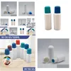 Bouteilles d'emballage 20 30 50 60 100 ml vide en plastique blanc éponge applicateur liquide bouteille HDPE avec Blue Head Drop Delivery Office Schoo Dhzt6