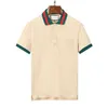 2023 Polo Shirts Designer Men Shirts High Street broderi Bee Brand Top Cotton Mens Clothes Tshirts Size M-3XL3064