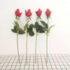 Decorative Flowers 10pcs /lot Single Branch Simulation Silk Rose Real Touch Bud Valentine's Gift Wedding Luxury Home Decor