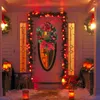 Decorative Flowers Christmas Wreath Door Decoration Props Front Hanging Ornament Party Indoor And Outdoor Home Wall Decor