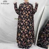 Etniska kläder 1 stycken Set Women Islamic Abaya Dress Full Cover Hijab Luxury Dubai Malaysia Arab Muslim Traditionella kostymer