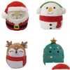 Party Favor FedEx 20 cm Squish Mallo Plush Toy Santa Claus Snowman Christmas Tree Childrens Gift Drop Delivery Home Garden Festive S Dhyui