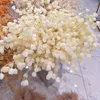 Flores decorativas 5pcs Simulação de pano de seda Carambola Plantas artificiais Decoração de cenários de casamento Fake El Layout Pogra