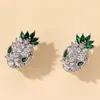 Stud-oorbellen Fashion Classic Green Snake Women's Zirkon Silver Naald Anti-Allergy Exquisite Personality Accessories Prom 2023