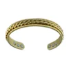 Bracciale rigido gioielli braccialetto magnetico salute verde rame oro rosa donna aperto