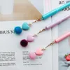 3pcs Pink Heart Pend Pen Set 0,5 мм черно -цветные чернильные ручки для написания канцелярских товаров офисные инструменты школьные принадлежности F557