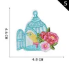 Notions fer sur patchs fleur Appliques autocollants 8 motifs décoratif brodé Patch pour artisanat bricolage vêtements robe chapeau