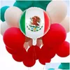 Feestdecoratie 50 stks/set Mexicaanse vlagfolie ballonnen evenement kinderen verjaardagsdecoraties kinderen speelgoed baby shower helium globos drop dhhno